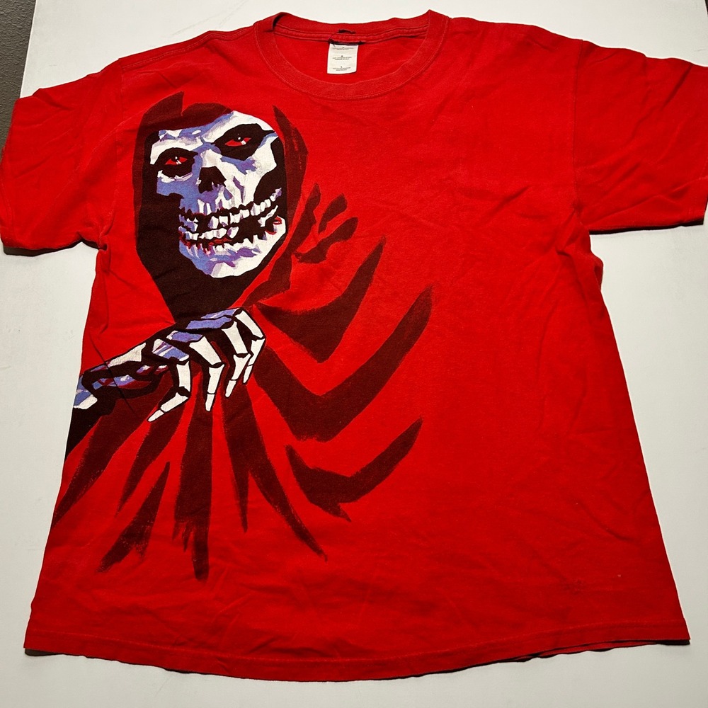 Misfits Crimson Ghost Graphic T-Shirt Red Mens Large Punk Rock Band Tee